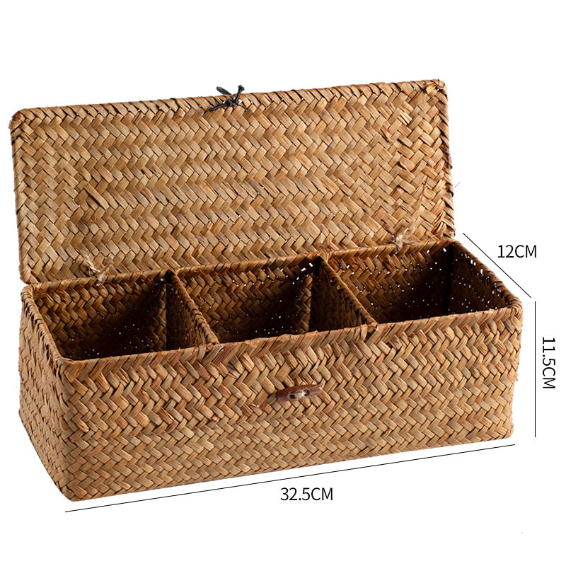 Unisex storage box made of handwoven natural material Stornfield