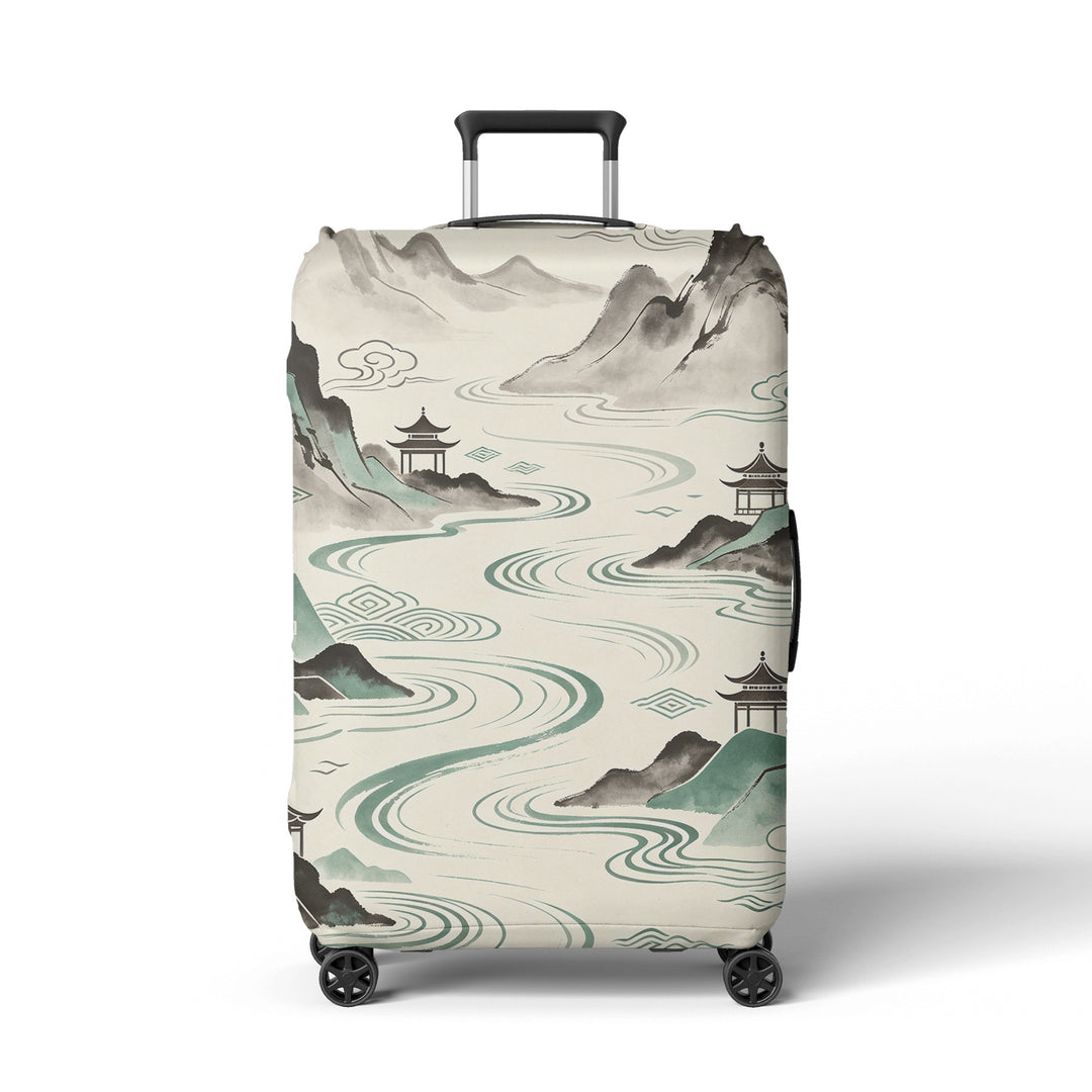 Women Hard Shell Suitcase in Elegant Bamboo Design Stornfield