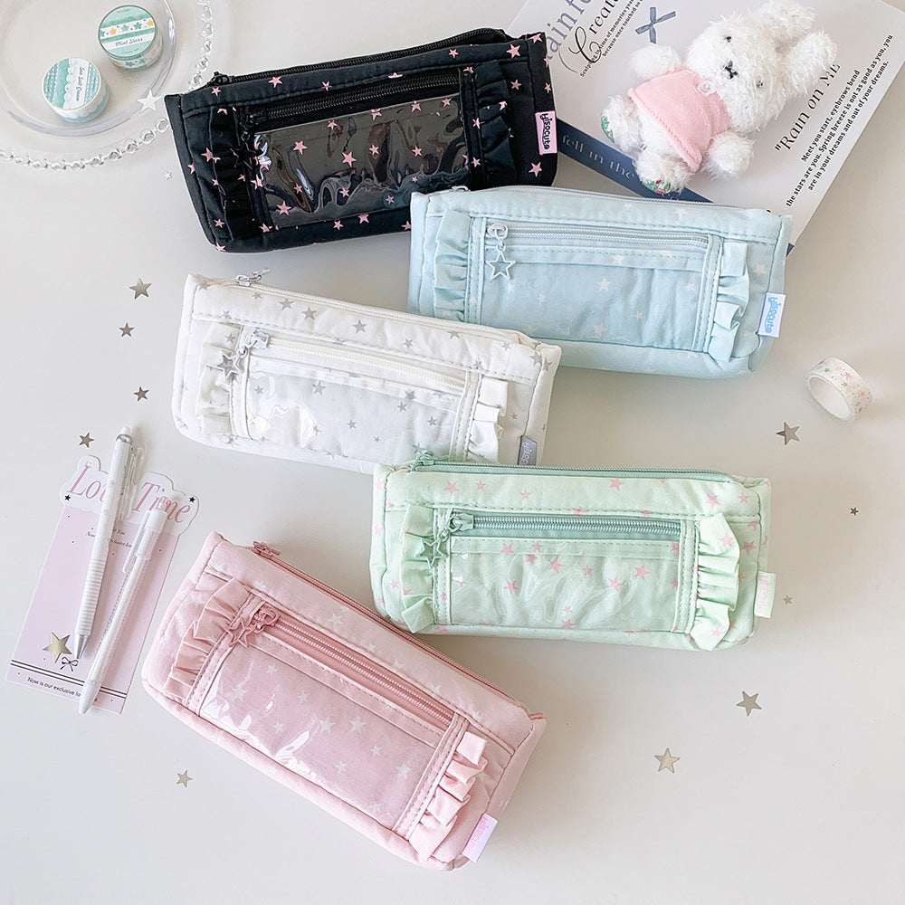 Star-Patterned Pencil Case Stornfield