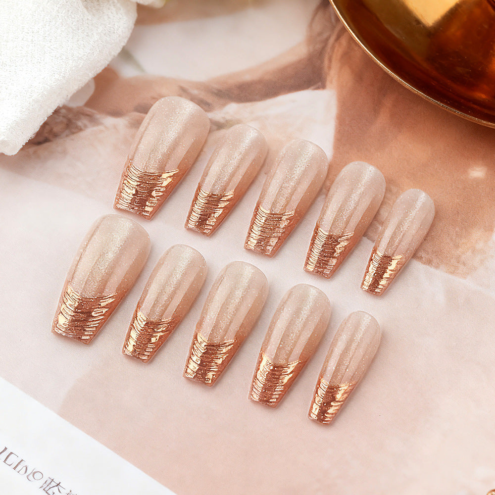 Glamorous Sculpted Press-On Nails Stornfield