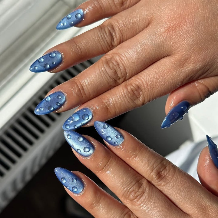 Artificial nails in stylish drip design Stornfield