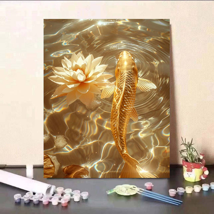 DIY Koi Fish and Water Lily Painting Kit Stornfield