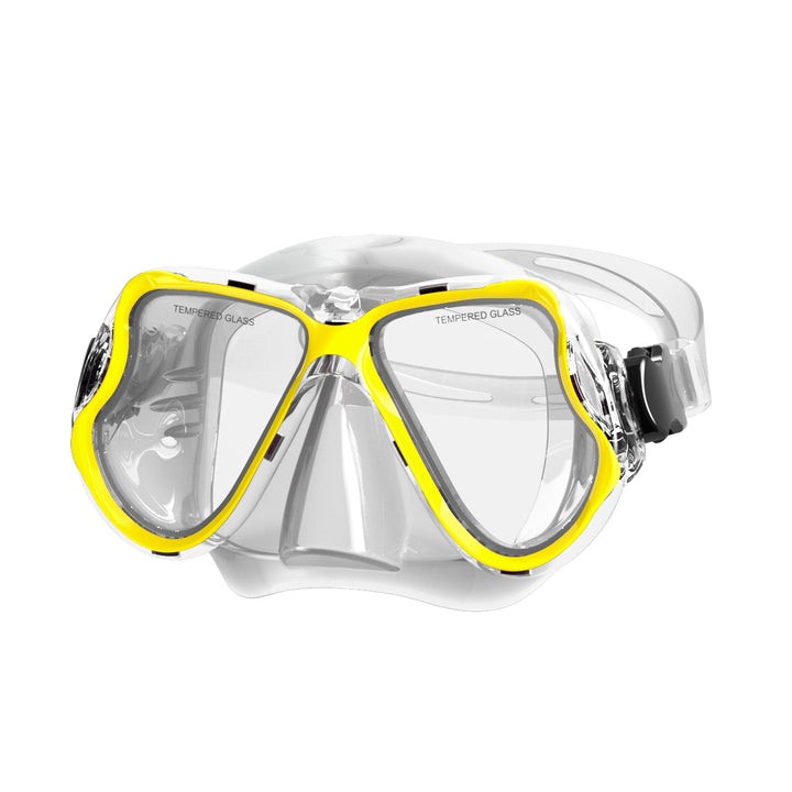 Diving mask with wide field of vision and impact-resistant design Stornfield