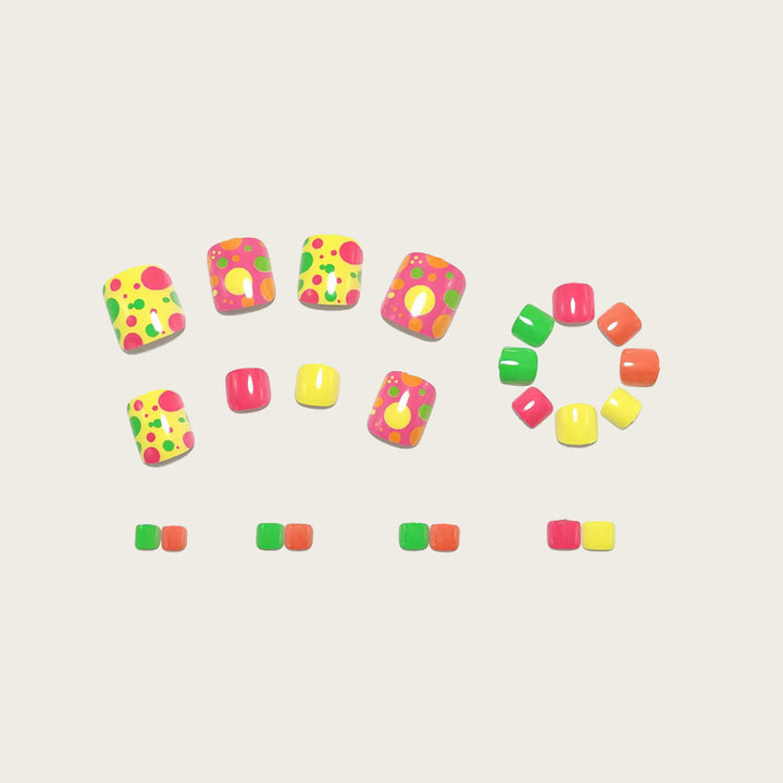 Colorful artificial nails in a set Stornfield
