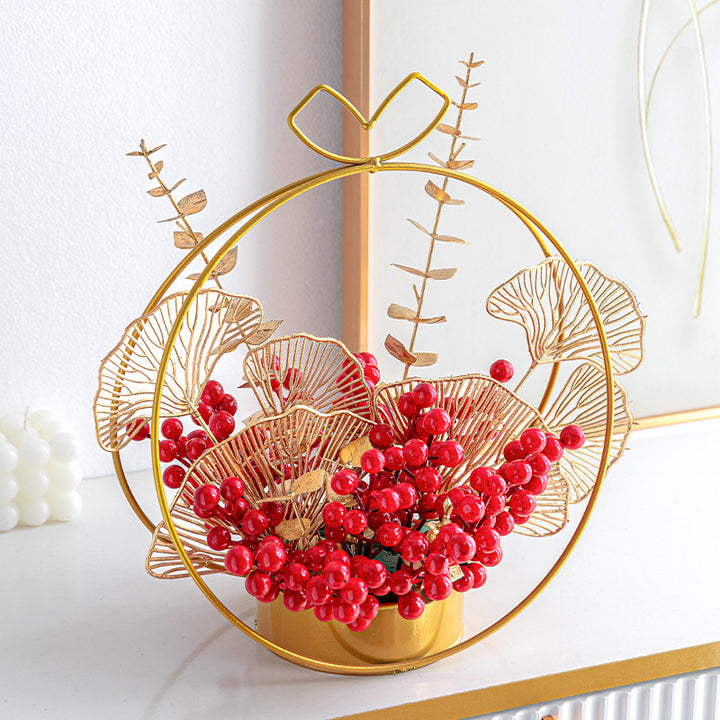 Decorative Floral Centerpiece for Indoor Display