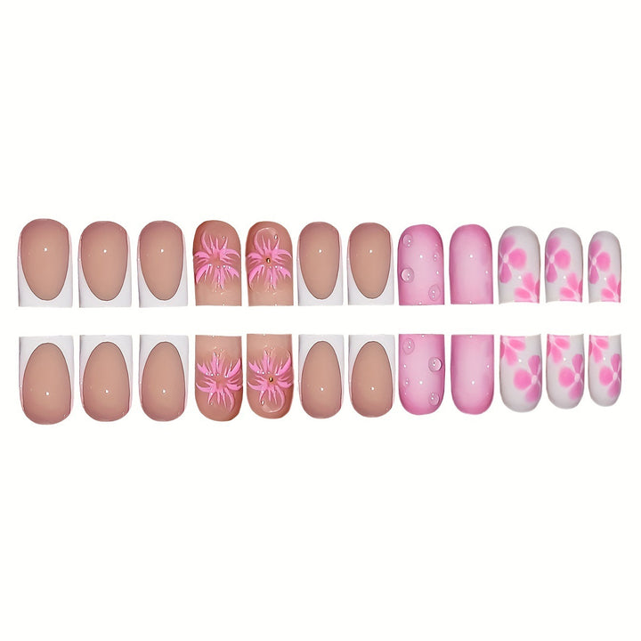 Artistic Floral Nail Art Extensions Stornfield