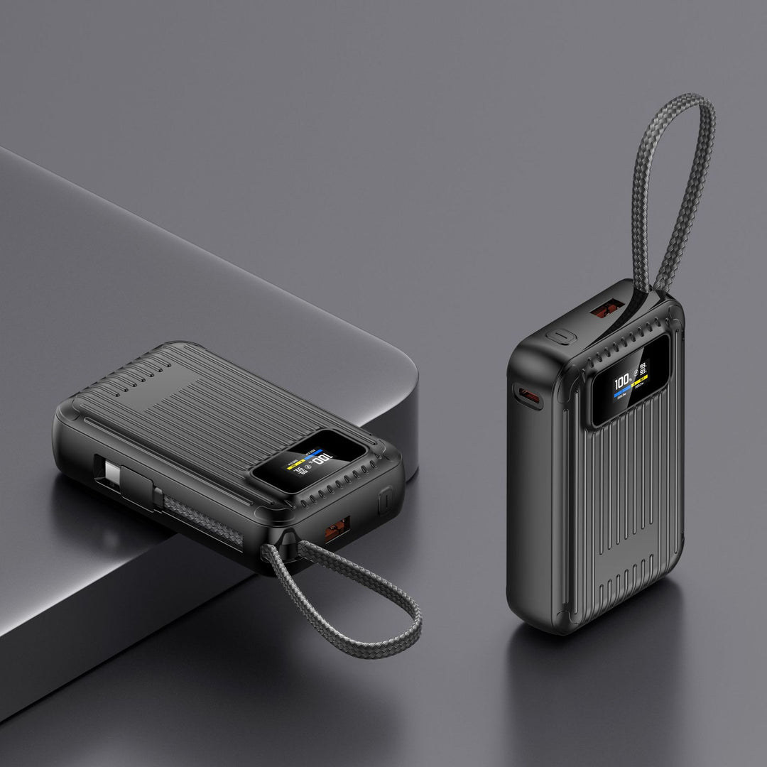 Compact power bank with intelligent LCD display and fast charging function Stornfield