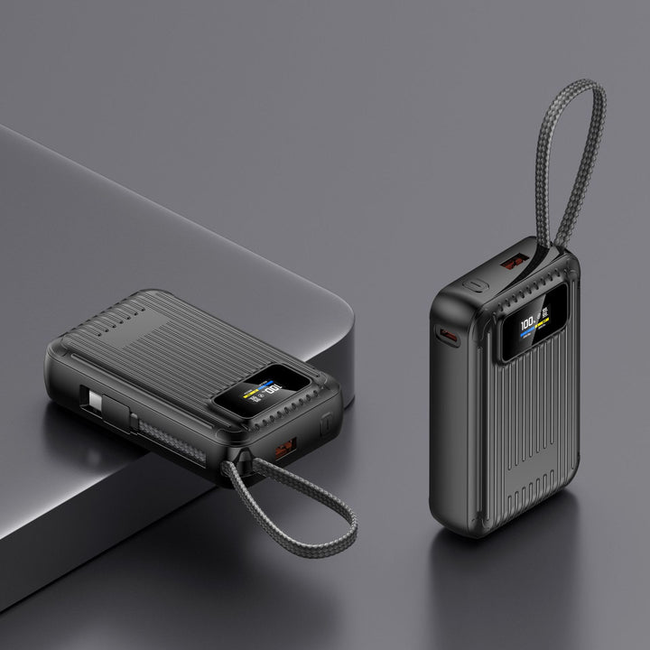 Compact power bank with intelligent LCD display and fast charging function Stornfield