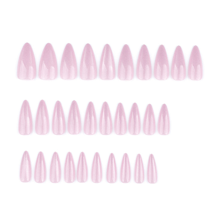 Artful Stiletto Nails with Shimmering Glitter Stornfield