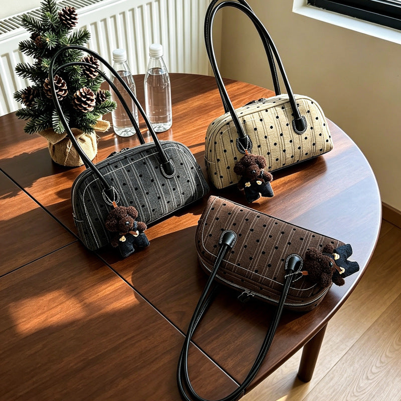Trendy Faux Leather Handbag
