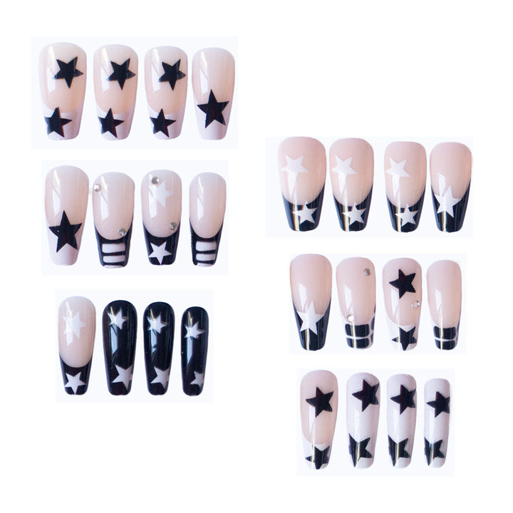 Artistic Star Pattern Nail Art Set