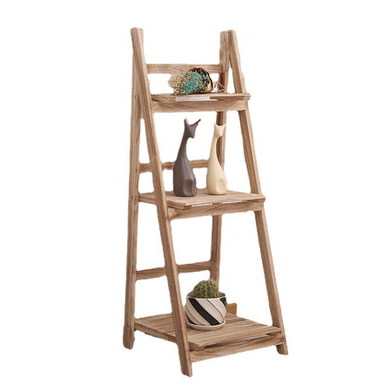Multi-Tiered Wooden Ladder Shelf Stornfield