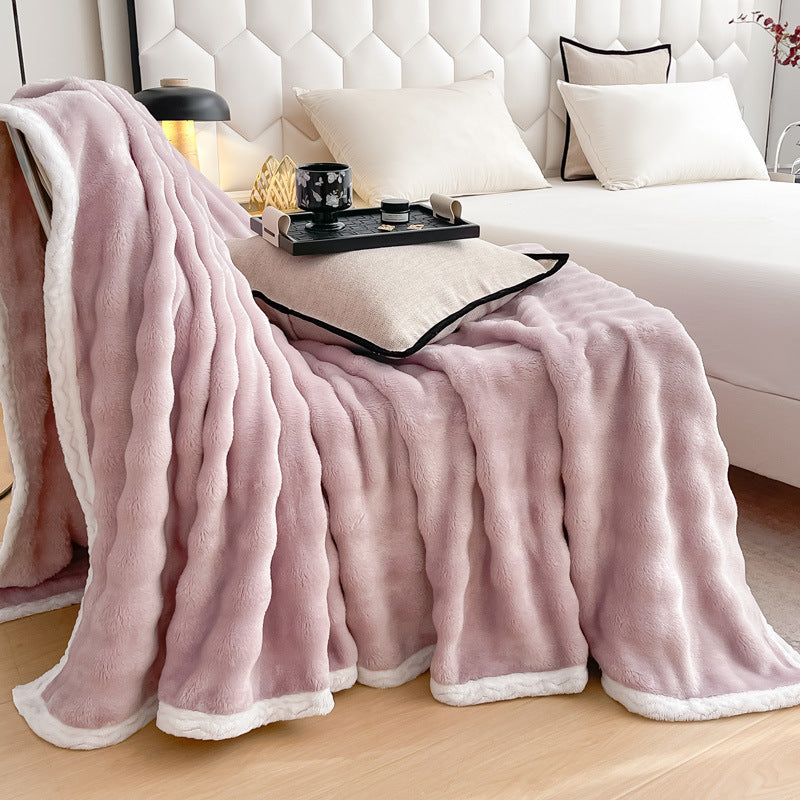 Plush Faux Fur Throw Blanket Stornfield