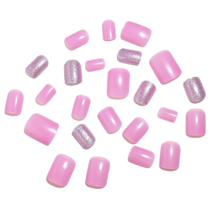 Decorative Press-On Nail Set with Glitter Accents Stornfield