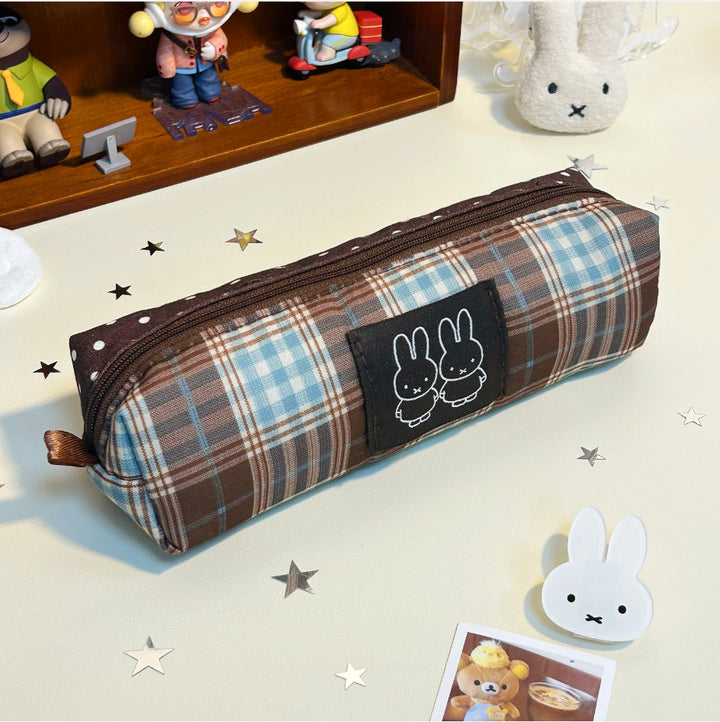Stylish Plaid Pencil Pouch