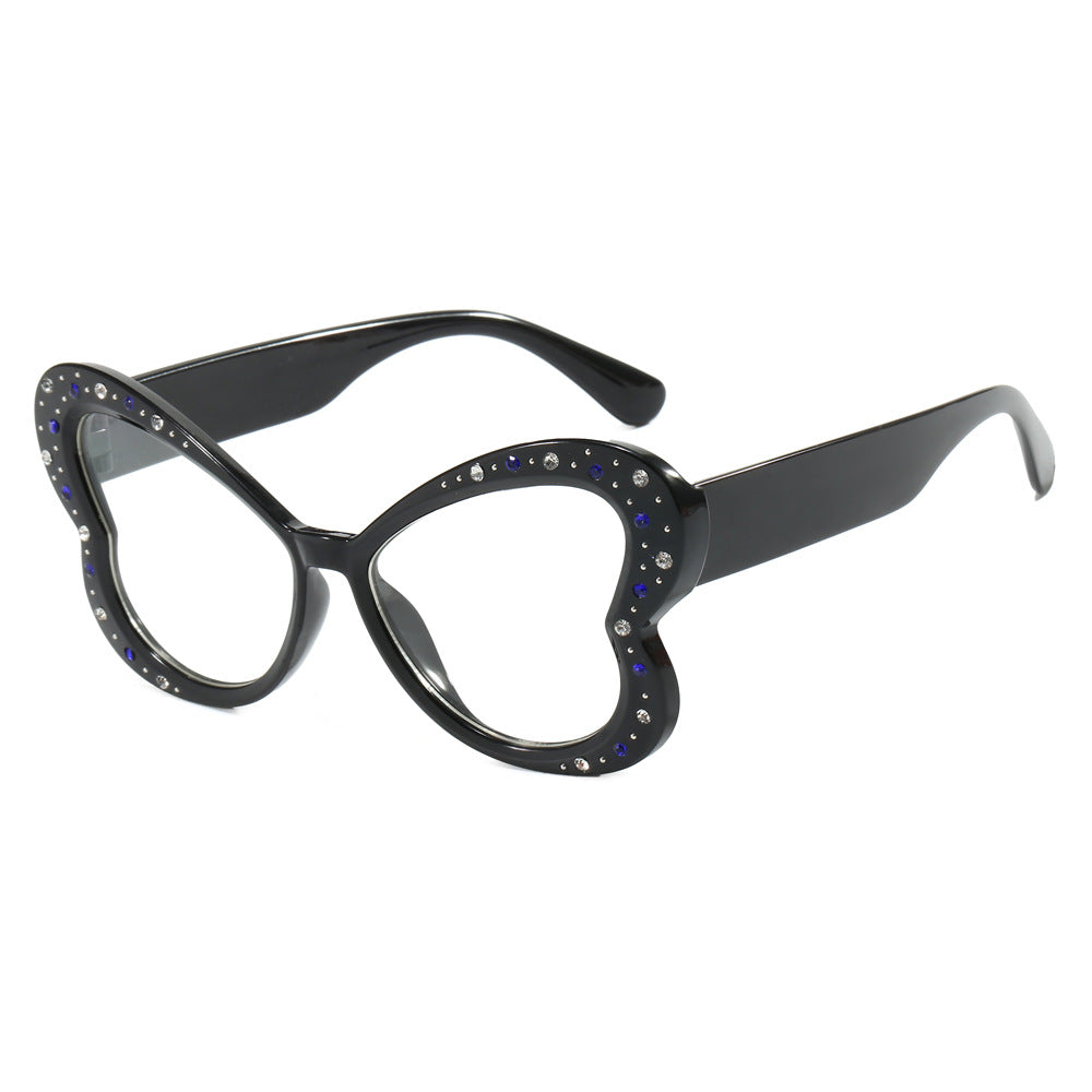 Women's playful heart-shaped sunglasses with glitter accents Stornfield