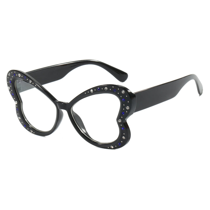 Women's playful heart-shaped sunglasses with glitter accents Stornfield