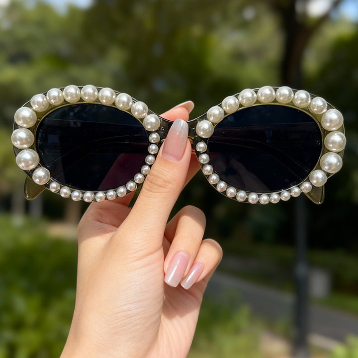 Decorative Pearl Frame Sunglasses Stornfield