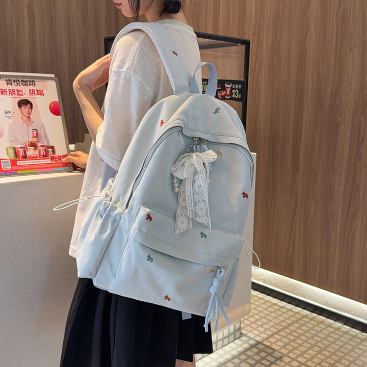 Stylish Floral-Embellished Backpack Stornfield