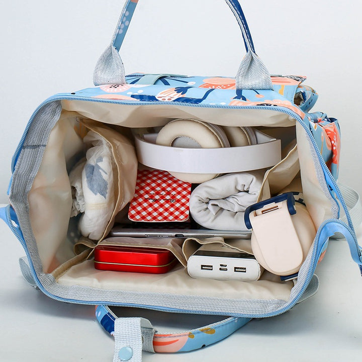 Versatile Character-Themed Baby Care Backpack Stornfield