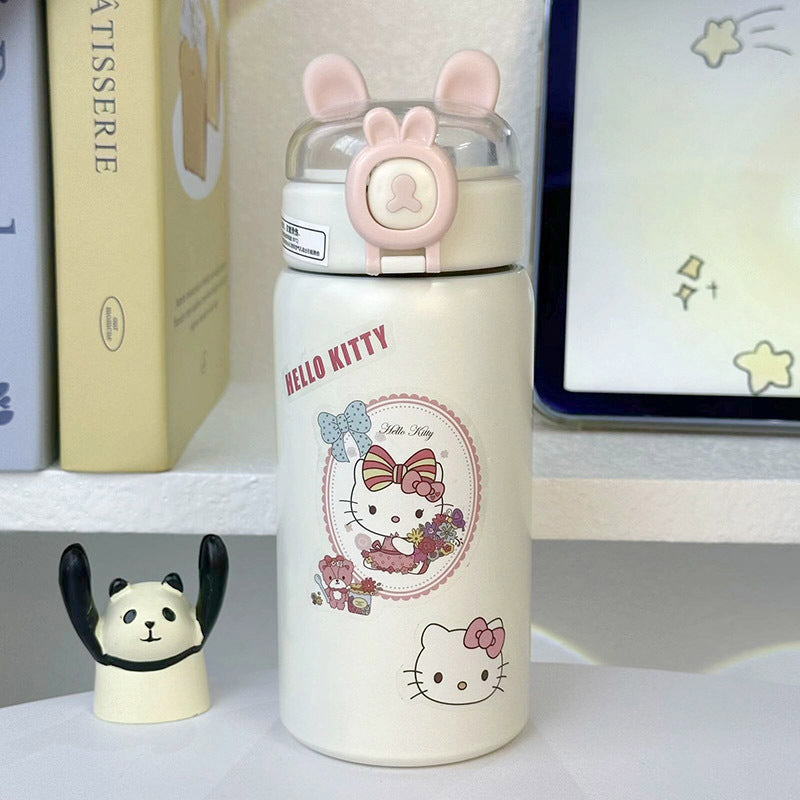 Women's insulated drinking bottle with secure flip lid and cute design Stornfield