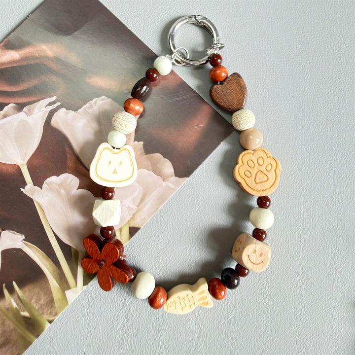 Decorative Wooden Charm Keychain Stornfield