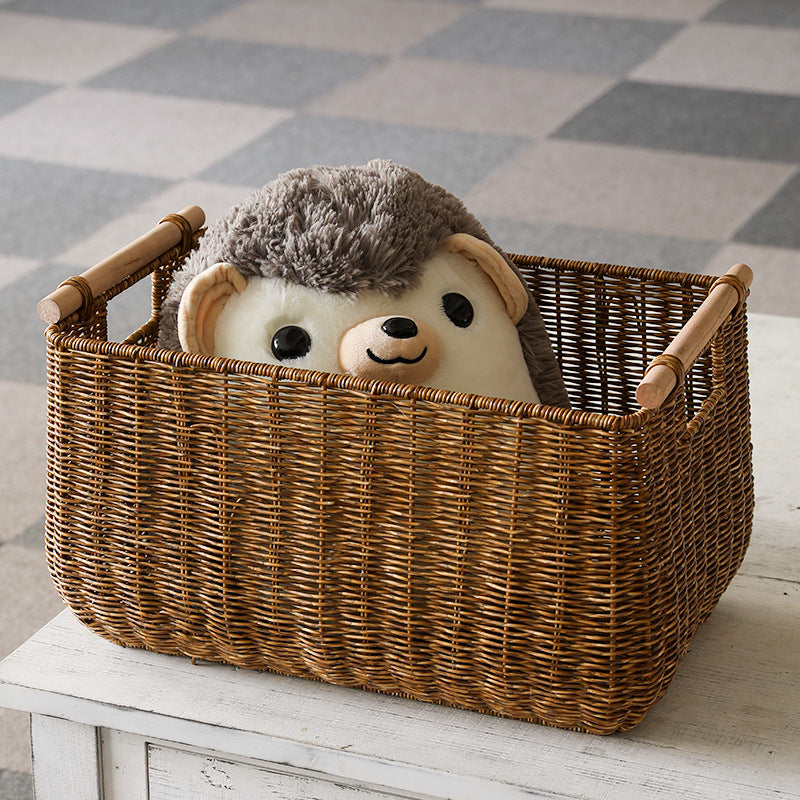 Large Handwoven Storage Basket with Ergonomic Handles Stornfield