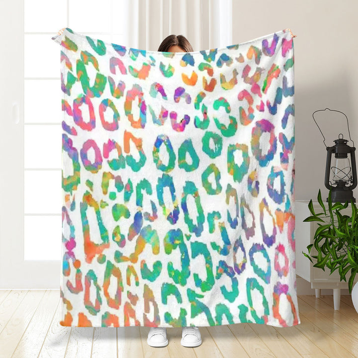 Artistic Leopard Print Throw Blanket