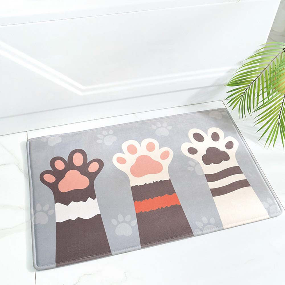 Playful Animal Design Bath Mat