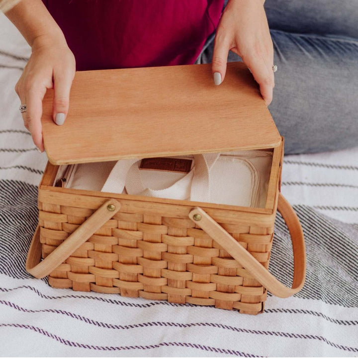 Ladies cooling basket with removable wooden lid Stornfield
