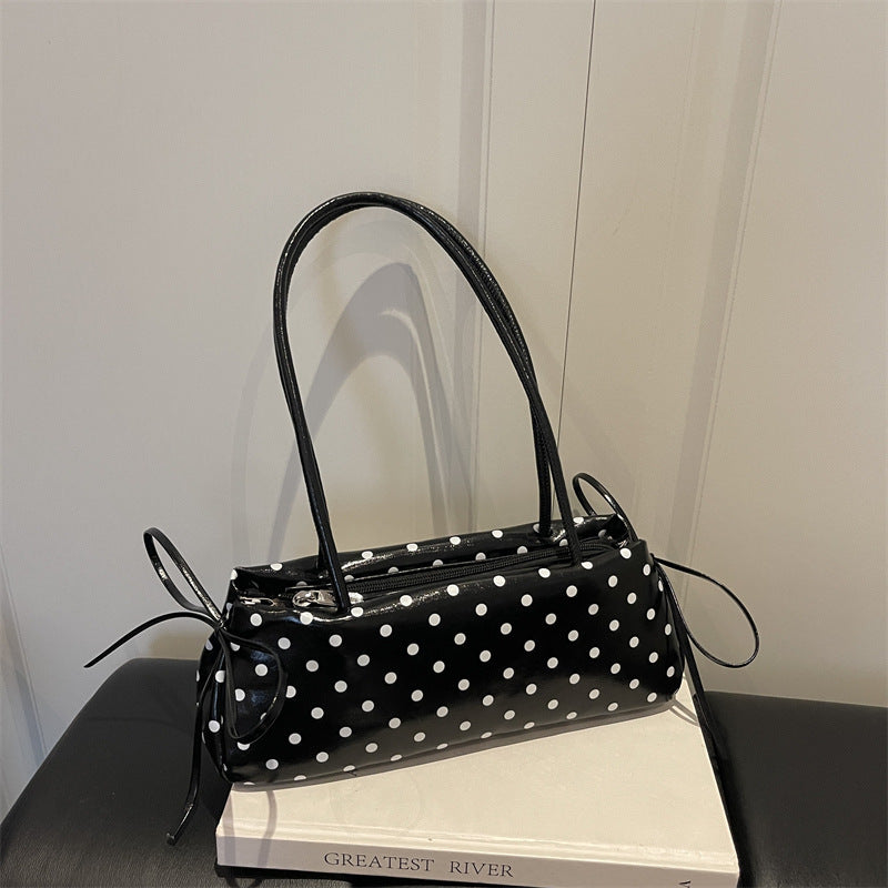 Polka Dot Handbag with Bow Detail
