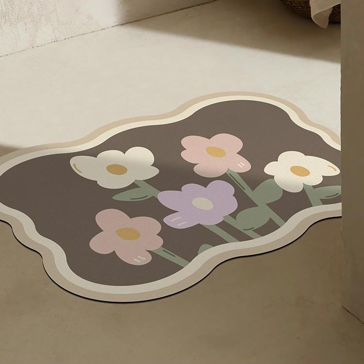 Floral Decorative Area Mat for Home Decor