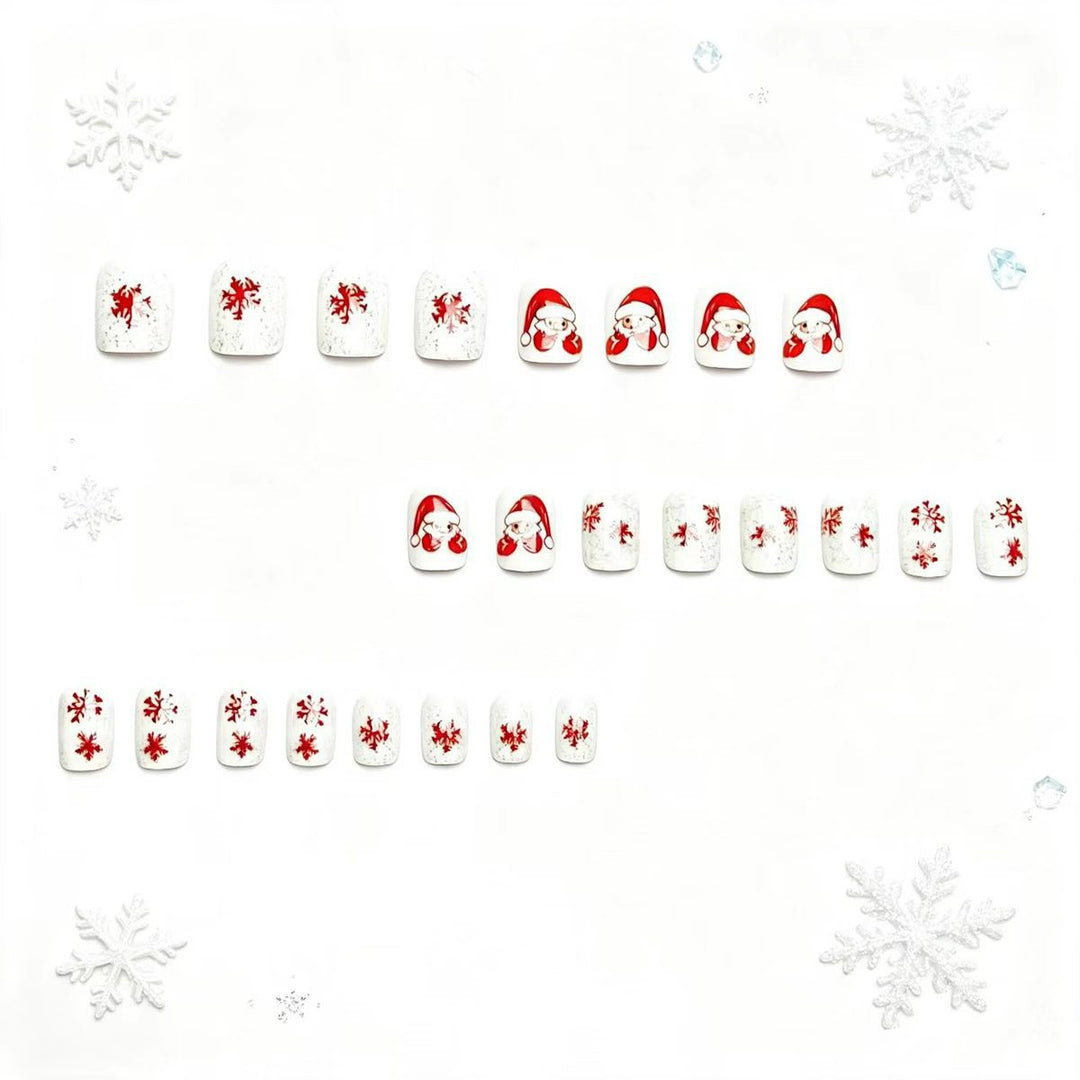 Artificial nails with festive Christmas design Stornfield