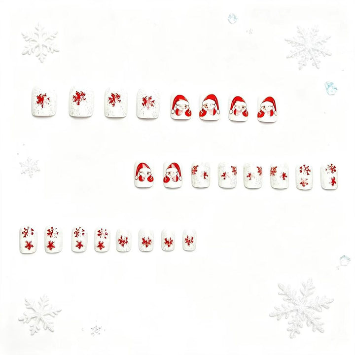 Artificial nails with festive Christmas design Stornfield
