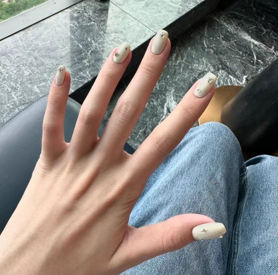 Decorative Glitter French Tip Nail Enhancements Stornfield