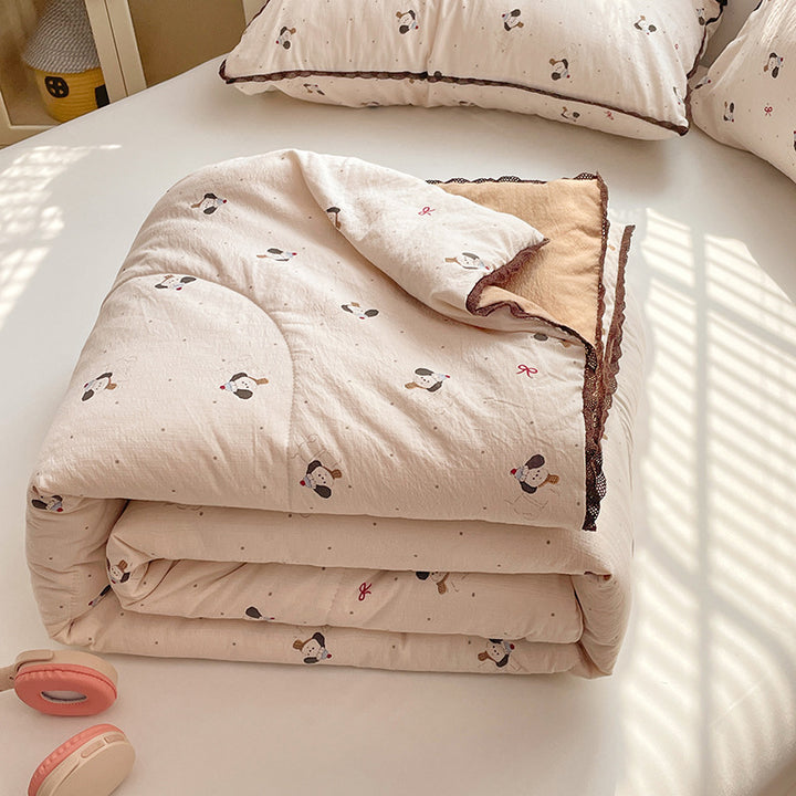 Ladies comfort duvet with delicate floral pattern and high-quality filling Stornfield