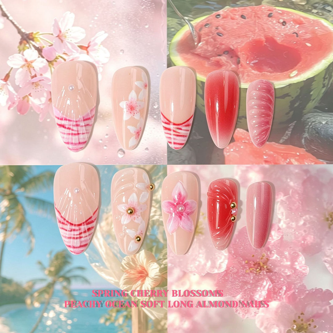 Floral Art Press-On Nail Tips Collection Stornfield