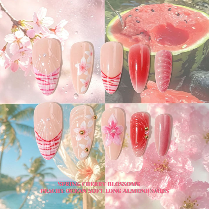 Floral Art Press-On Nail Tips Collection Stornfield