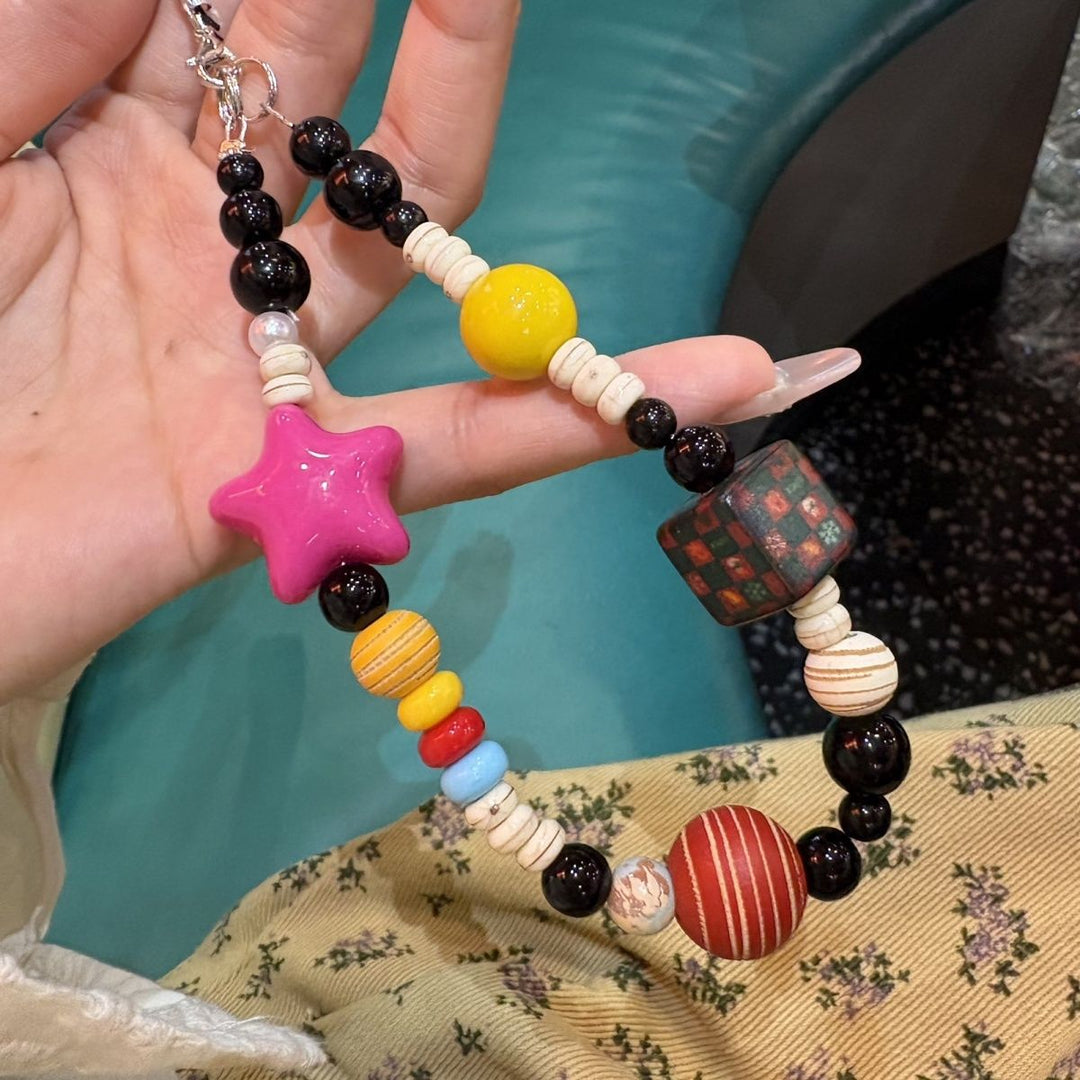 Fun-Themed Beaded Charm Necklace Stornfield