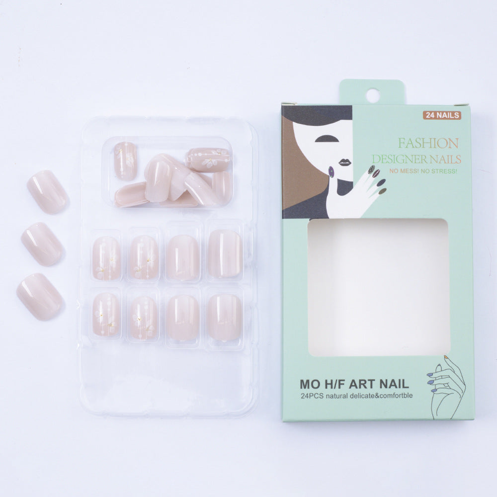 Delicate artificial nails with floral details Stornfield