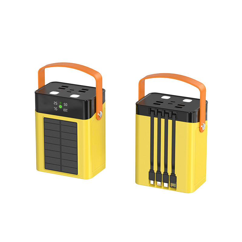 Portable solar power bank with multifunctional charging port and intuitive LED display Stornfield