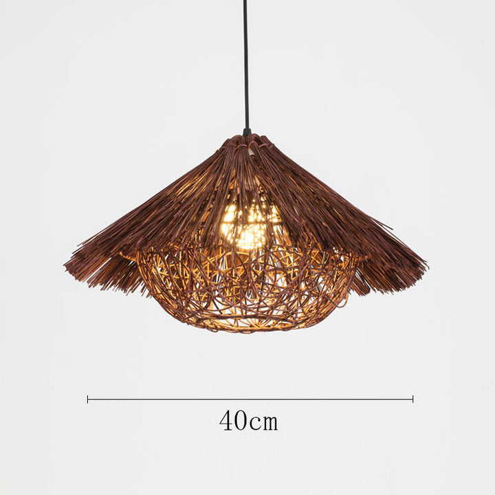 Organic Woven Pendant Light