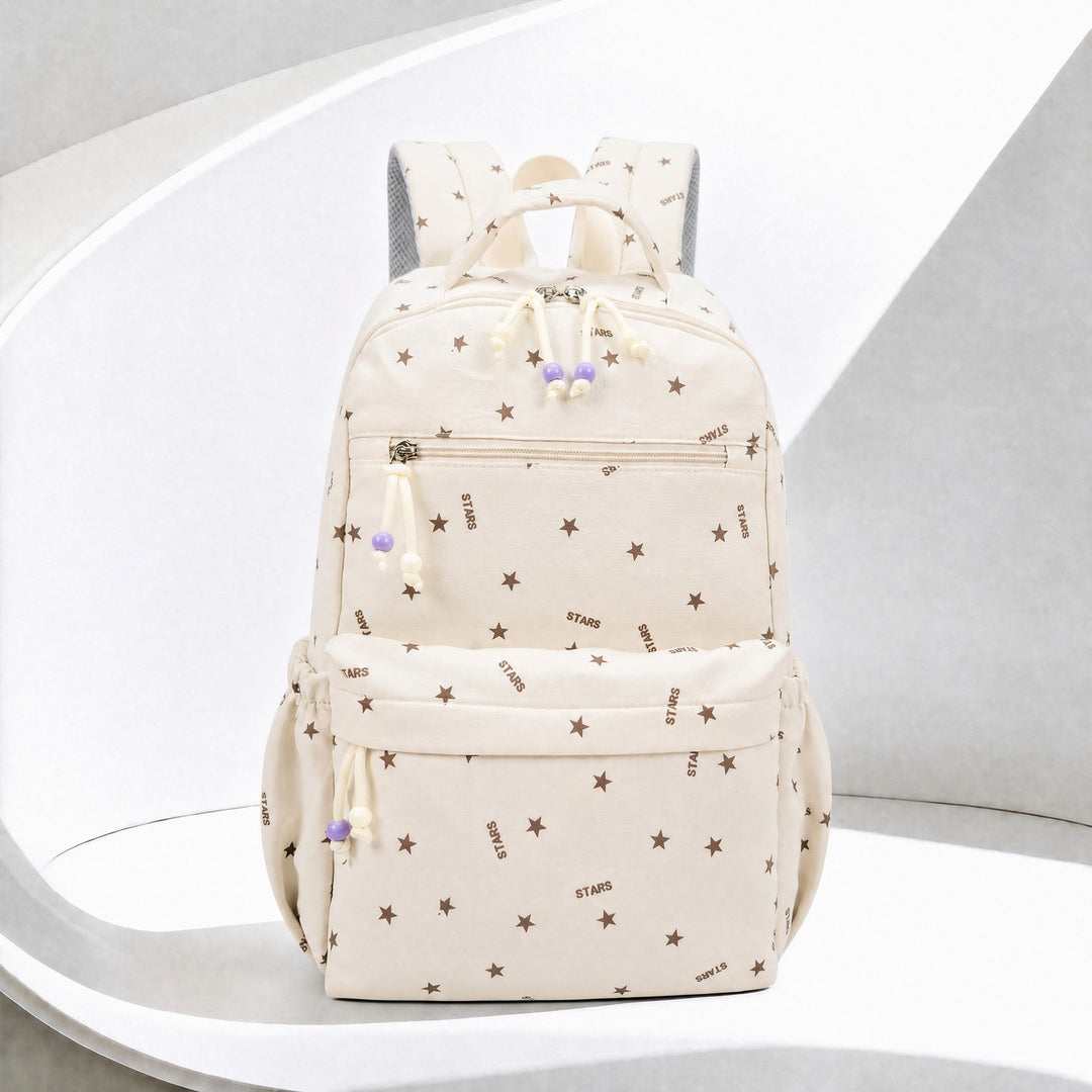 Stylish Star-Patterned Everyday Backpack Stornfield