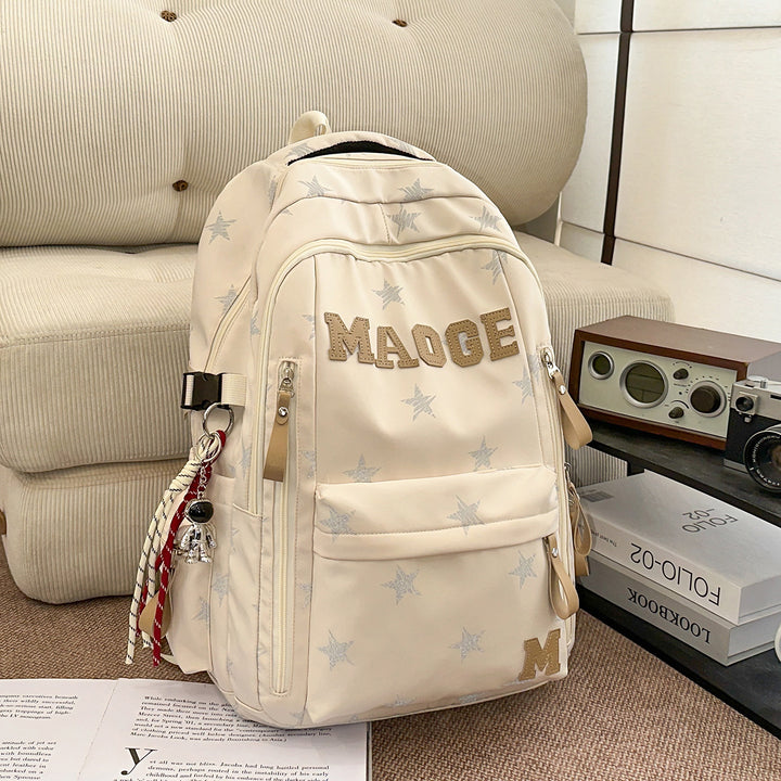 Star-Patterned Adjustable Backpack Stornfield