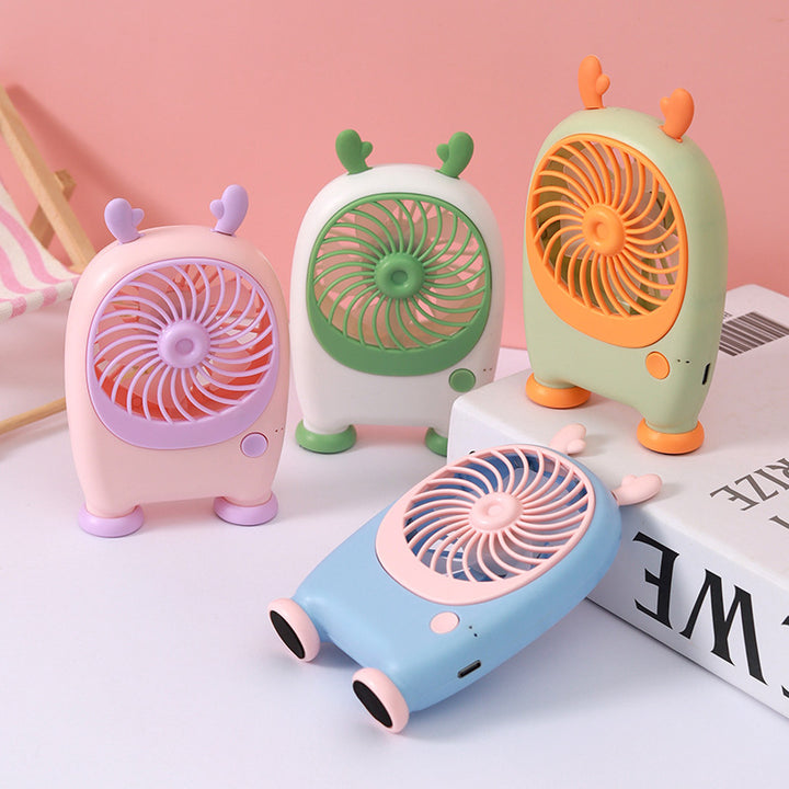 Unisex Portable Mini Handheld Fan in Playful Animal Design Stornfield
