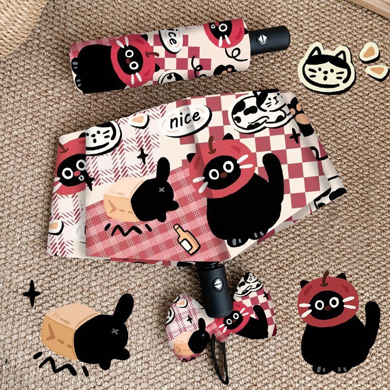 Ladies Foldable Umbrella with Cute Animal Motifs Stornfield