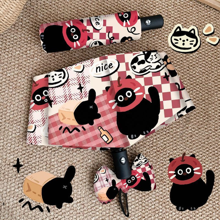 Ladies Foldable Umbrella with Cute Animal Motifs Stornfield