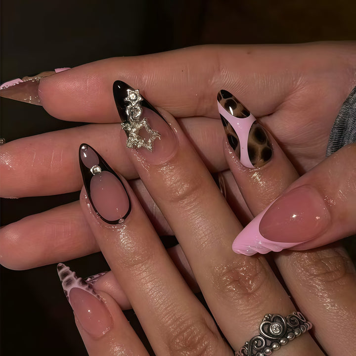 Stylish Abstract Press-On Nail Extensions Stornfield