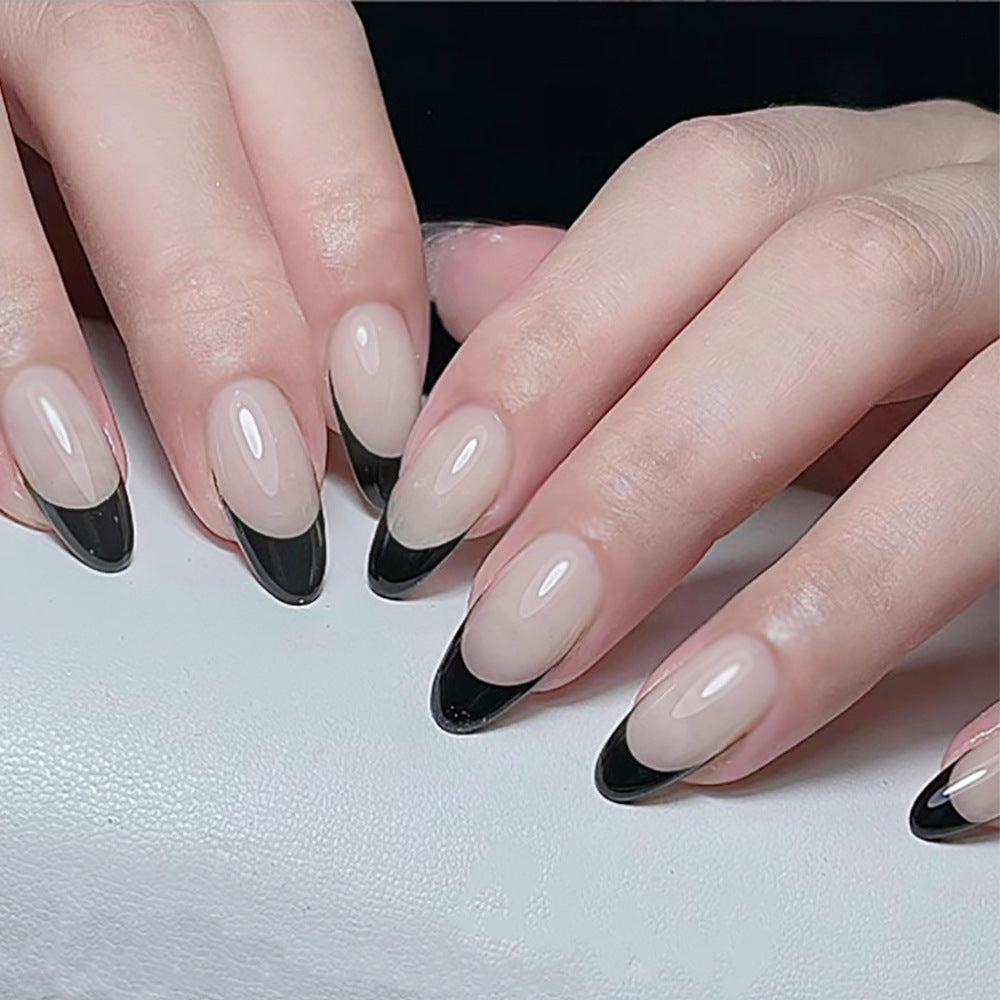 Chic French Tip Press-On Nails Stornfield