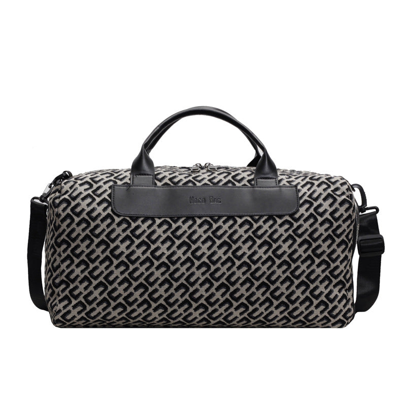 Elegant Patterned Travel Duffle Stornfield